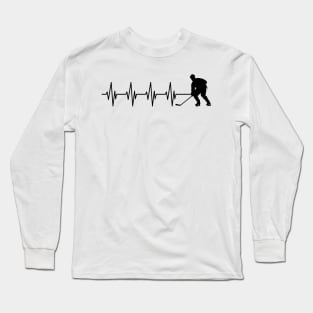 Ice Hockey Heartbeat Long Sleeve T-Shirt